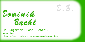 dominik bachl business card